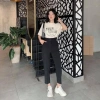 Quần ống rộng nữ cạp cao baggy, bo gấu 1‑3 khuy, vải tuyết mưa hàn: Đi học & đi làm 4