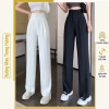 Quần ống rộng nữ lưng cao 2 khuy, chất tuyết mưa, nhiều màu – Dễ phối, 109k