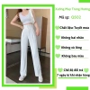 Quần ống rộng nữ lưng cao 2 khuy, chất tuyết mưa, nhiều màu – Dễ phối, 109k 2