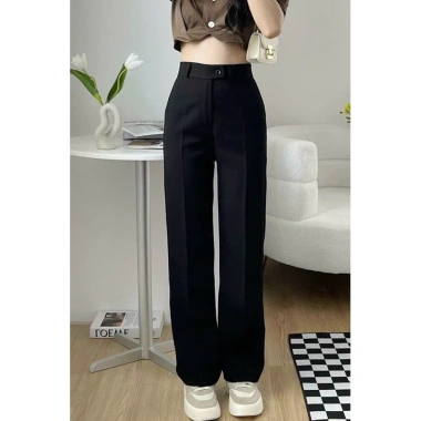 Quần ống suông basic túi cạp lệch Okélla - Vải xịn, phong cách đi học đi làm, giá ưu đãi 127,200VND 2