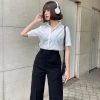 Quần Ống Suông Dài Cạp Siêu Cao, Lưng Siêu Cao, Khóa Trước - Giá Tết 90.000đ Giảm 20% 5