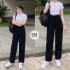 Quần Ống Suông Dài Cạp Siêu Cao, Lưng Siêu Cao, Khóa Trước - Giá Tết 90.000đ Giảm 20% 9