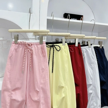 Quần ống xuông bé gái 10-35kg - Quần gió cạp dây rút Tini Kids chỉ 119.000₫ 8