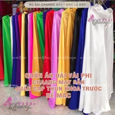 Quần phi bóng cách tân áo dài nữ thun kéo khóa, may sẵn, đẹp dự tiệc cưới lễ tết, chỉ 94.194₫ 2