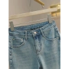 Quần Ren Ôm Hơn Cao Cấp Dài Mùa Xuân Nữ - Thẳng Thuốc Lạ Ống Đến Mắt Cá Chân, Phong Cách Jeans 3