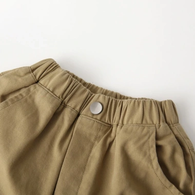 Quần Short Bé Gái BabyloveGO Kaki Mềm Co Giãn, Thoáng Mát, Đi Học và Chơi - 129.000₫ 6