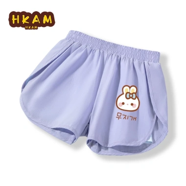 Quần short bé gái mùa hè HKAM: Thoải mái, mát mẻ, in thỏ, giá chỉ 162.000