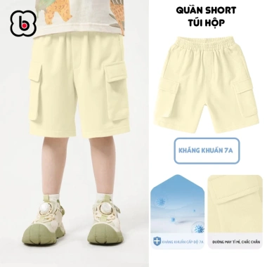 Quần short bé trai BabyloveGO QT004 - Đùi sooc túi, cạp chun co giãn, thoải mái, chỉ 129.000đ 6