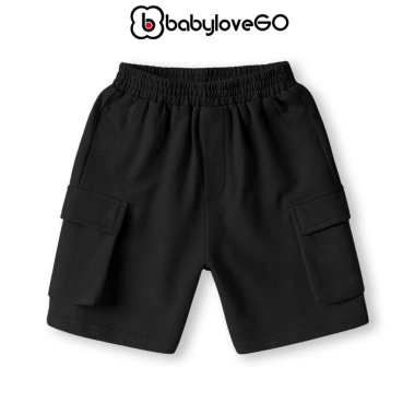 Quần short bé trai BabyloveGO QT004 - Đùi sooc túi, cạp chun co giãn, thoải mái, chỉ 129.000đ 9