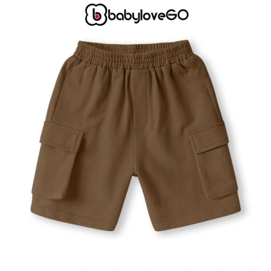 Quần short bé trai BabyloveGO QT004 - Đùi sooc túi, cạp chun co giãn, thoải mái, chỉ 129.000đ 10