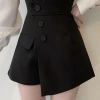 Quần short cạp cao ống rộng, chân váy khuy lệch - Quảng Châu, đẹp, giá 119.200₫ 8
