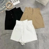 Quần short cạp cao ống rộng, chân váy khuy lệch - Quảng Châu, đẹp, giá 119.200₫ 9