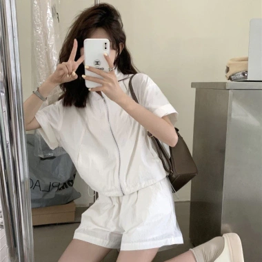 Quần short chống nắng nhẹ dáng rộng thể thao giải trí: Bộ hai mảnh siêu thoải mái