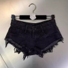 Quần Short Denim Lau Mùa Hè Y2K Tua Rua Low Waist Ren-Up Mông - Giá 444.096₫ 14