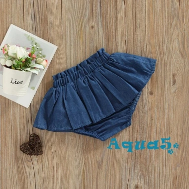 Quần Short Denim Lưng Thun Xếp Ly Xinh Xắn Cho Bé Gái - Giá Ưu Đãi 147,312₫