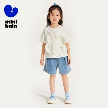 Quần Short Denim Minibala Bé Gái Mùa Hè - Thoáng Khí, Rời, Giá Ưu Đãi 482.760₫ 3