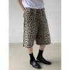Quần Short Denim Nam Mỹ Retro Da Báo In Ngụy Trang, Cao Cấp, Thẳng Ống Rộng, Phong Cách Crop Mùa Hè - Giá 345.600₫ 4