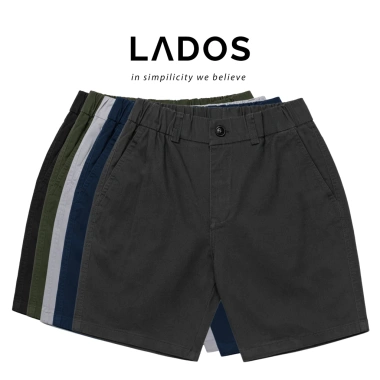 Quần Short Đùi Kaki Nam Lưng Chun Cao Cấp LADOS-4.112 - Giá Ưu Đãi 195k, Phong Cách Trẻ Trung Dễ Phối