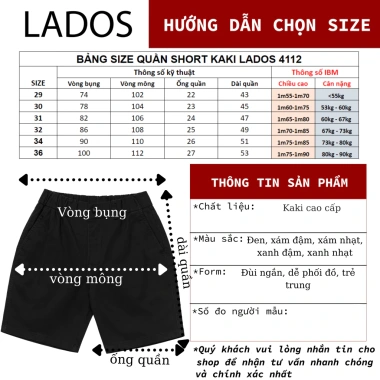 Quần Short Đùi Kaki Nam Lưng Chun Cao Cấp LADOS-4.112 - Giá Ưu Đãi 195k, Phong Cách Trẻ Trung Dễ Phối 7 Quần Short Đùi Kaki Nam Lưng Chun Cao Cấp LADOS-4.112 - Giá Ưu Đãi 195k, Phong Cách Trẻ Trung Dễ Phối 7
