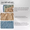 Quần short đùi lụa kẻ sọc LADOS-4.186 lưng chun co giãn, mùa hè thoải mái mặc nhà 3