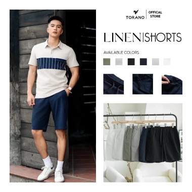 Quần short đũi nam TORANO cạp chun thoáng mát, form chuẩn FSBI001 – Giá 299.000₫