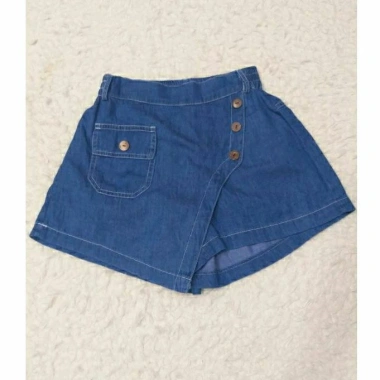 Quần short giả váy vải bò giấy size đại 25-46kg cho bé mới về, chỉ 107.999₫ 6