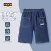 Quần short jean bé trai rộng chống mài mòn, thoải mái, in hình LUCKY 194.400đ