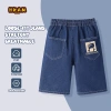 Quần short jean bé trai rộng, chống mài mòn, thoải mái, in khủng long - 194.400₫
