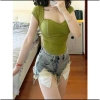 Quần short jean lưng cao nữ, đùi rách, lộ túi, chất denim 8.124 Giá 129.000 VND 2