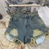 Quần short jean lưng cao nữ, đùi rách, lộ túi, chất denim 8.124 Giá 129.000 VND 7