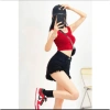 Quần short jean lưng cao túa rua trơn hack dáng PST8.134 - Giá chỉ 129k giảm mạnh 3