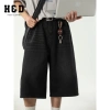 Quần Short Jean Lửng Ống Rộng Nam Retro Hàn Quốc Wide Leg QJ05 - H&D Giá 169k 6