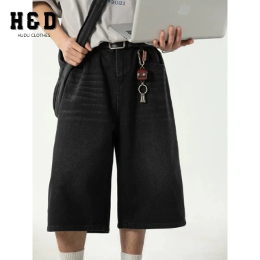 Quần Short Jean Lửng Ống Rộng Nam Retro Hàn Quốc Wide Leg QJ05 - H&D Giá 169k 6 Quần Short Jean Lửng Ống Rộng Nam Retro Hàn Quốc Wide Leg QJ05 - H&D Giá 169k 6