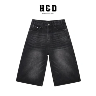 Quần Short Jean Lửng Ống Rộng Nam Retro Hàn Quốc Wide Leg QJ05 - H&D Giá 169k 10 Quần Short Jean Lửng Ống Rộng Nam Retro Hàn Quốc Wide Leg QJ05 - H&D Giá 169k 10