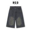 Quần Short Jean Lửng Ống Rộng Nam Retro Hàn Quốc Wide Leg QJ05 - H&D Giá 169k 11