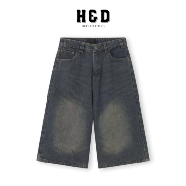 Quần Short Jean Lửng Ống Rộng Nam Retro Hàn Quốc Wide Leg QJ05 - H&D Giá 169k 11 Quần Short Jean Lửng Ống Rộng Nam Retro Hàn Quốc Wide Leg QJ05 - H&D Giá 169k 11
