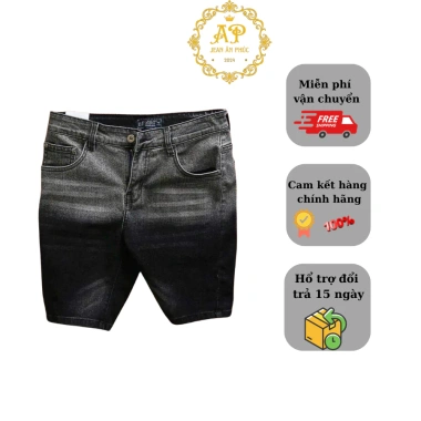 Quần short jean nam cao cấp MJ192 - vải co giãn, dày dặn, loang phong cách, giảm giá 20% 10