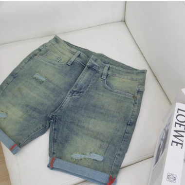 Quần short jean nam JS127 Form ngắn trên gối, chống bay màu, co giãn, dày dặn, thoải mái hè - 155.000 VND Quần short jean nam JS127 Form ngắn trên gối, chống bay màu, co giãn, dày dặn, thoải mái hè - 155.000 VND
