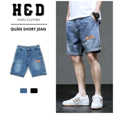 Quần short jean nam ống suông cạp thường cúc bấm điều chỉnh chiều dài QJ03 H&D - Giá ưu đãi 169k 2 Quần short jean nam ống suông cạp thường cúc bấm điều chỉnh chiều dài QJ03 H&D - Giá ưu đãi 169k 2