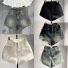 Quần short jean nữ cao cạp form ôm túi lai to siêu co giãn Hotgirl SML 159k