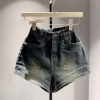 Quần short jean nữ cao cạp form ôm túi lai to siêu co giãn Hotgirl SML 159k 4