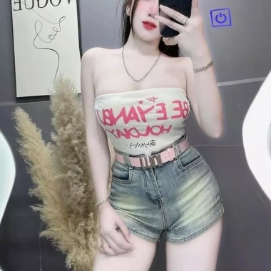 Quần short jean nữ cao cạp form ôm túi lai to siêu co giãn Hotgirl SML 159k