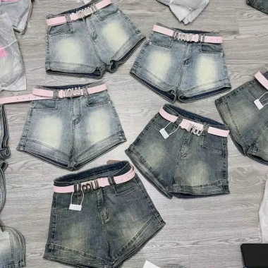 Quần short jean nữ cao cạp form ôm túi lai to siêu co giãn Hotgirl SML 159k