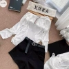 Quần short jean nữ co dãn form ôm, cạp cao, lên cuốn trơn cơ bản, dáng thon AH06 – Giá 159k 6