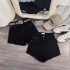 Quần short jean nữ co dãn form ôm, cạp cao, lên cuốn trơn cơ bản, dáng thon AH06 – Giá 159k 8