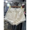 Quần short jean nữ lưng cao, đùi jean siêu hack dáng, phối REN Giá chỉ 139.000₫ 6