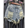 Quần short jean nữ lưng cao, túi lộ, rách siêu hack dáng - 129k 3