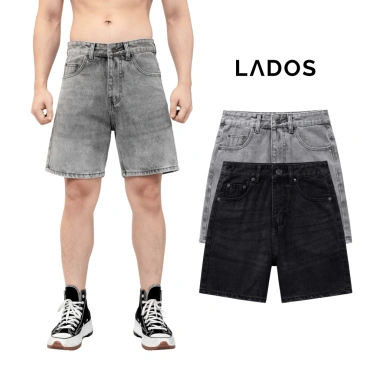Quần short jeans nam cao cấp LADOS-14.141 vải dày không bay màu, năng động, dễ phối đồ - giá 209.000