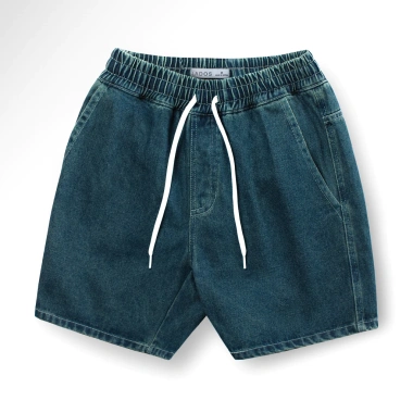 Quần short jeans nam LADOS 4.104 lưng thun cao cấp, dây rút, trẻ trung thời trang - 199k 3