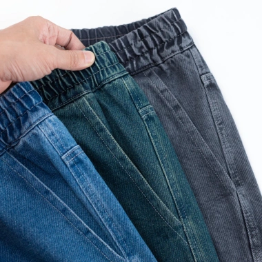 Quần short jeans nam LADOS 4.104 lưng thun cao cấp, dây rút, trẻ trung thời trang - 199k 8